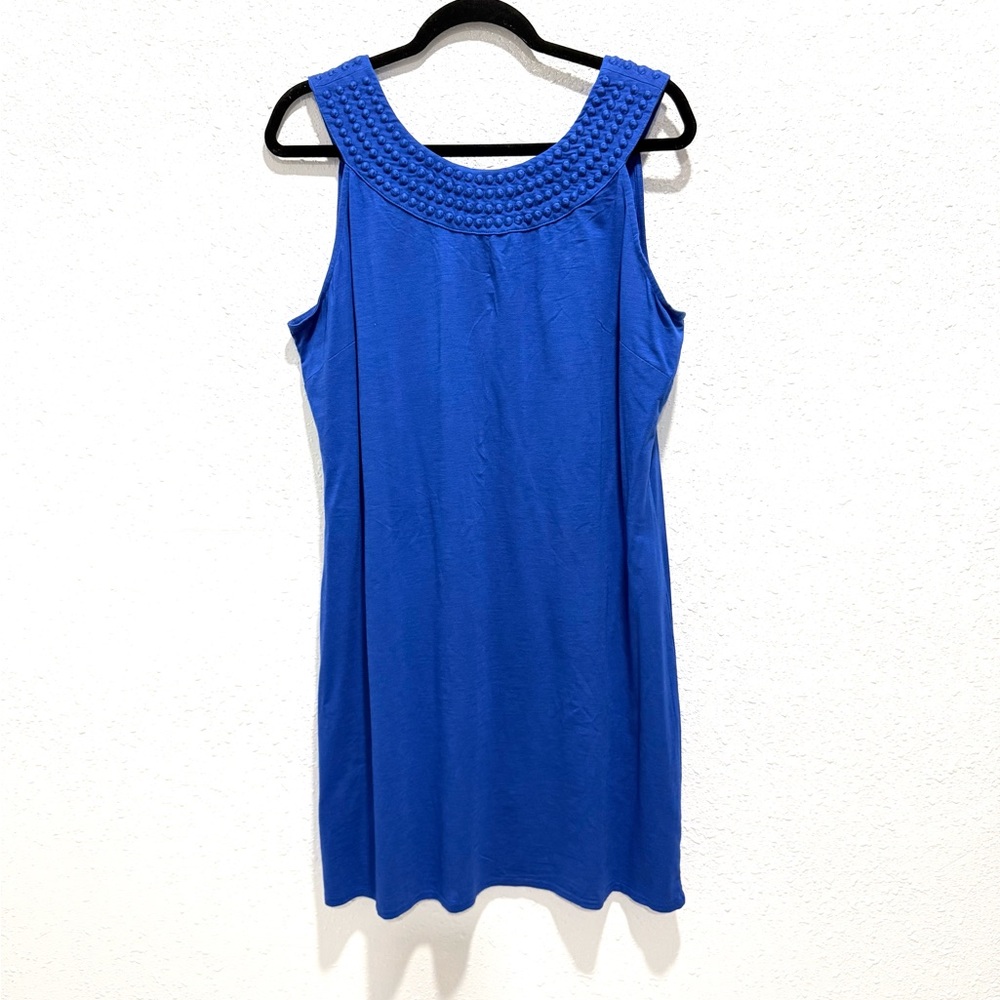 Tommy Bahama Cotton Pearl Embroidered Shift Dress L - Picture 5 of 9